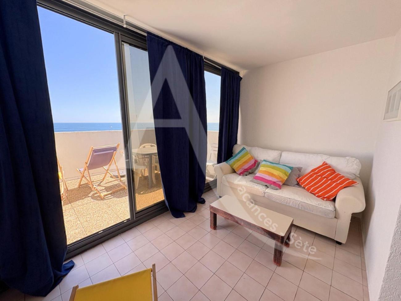 Studio Vue Mer Avec Pkg, Piscine, Tennis, Plage Direct Sete Ngoại thất bức ảnh